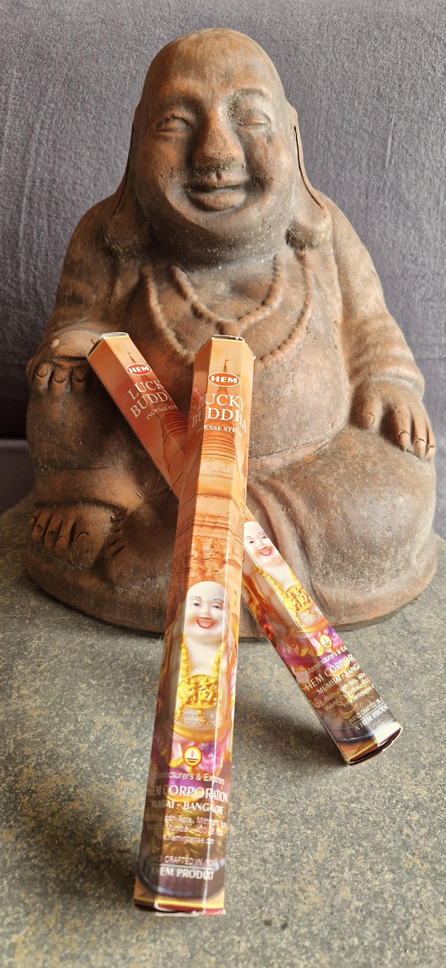 Wierook Koker Lucky Buddha 20 Incense Sticks