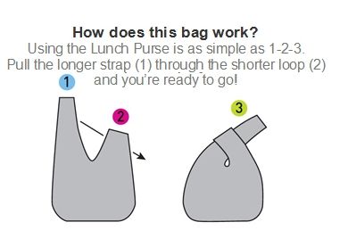 Dabba Walla Lunchtas Open Paars Bloem