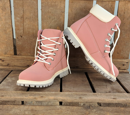 Dames Winterschoen Yfke Pink & White