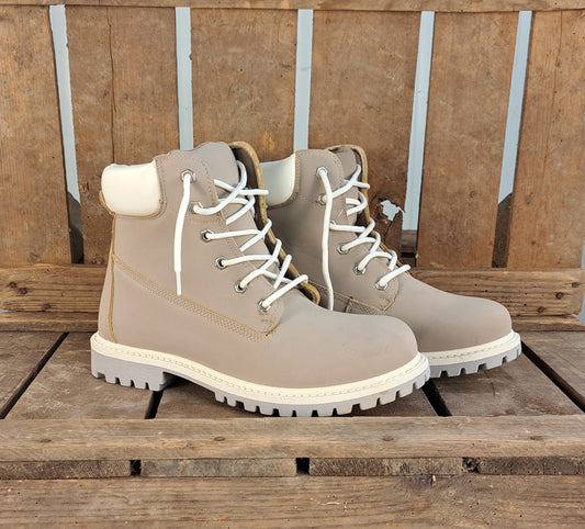 Dames Winterschoen Yfke Grey & White