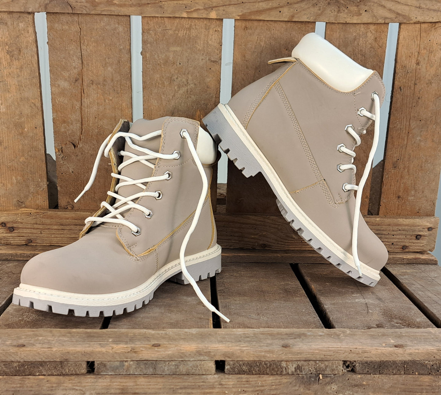 Dames Winterschoen Yfke Grey & White