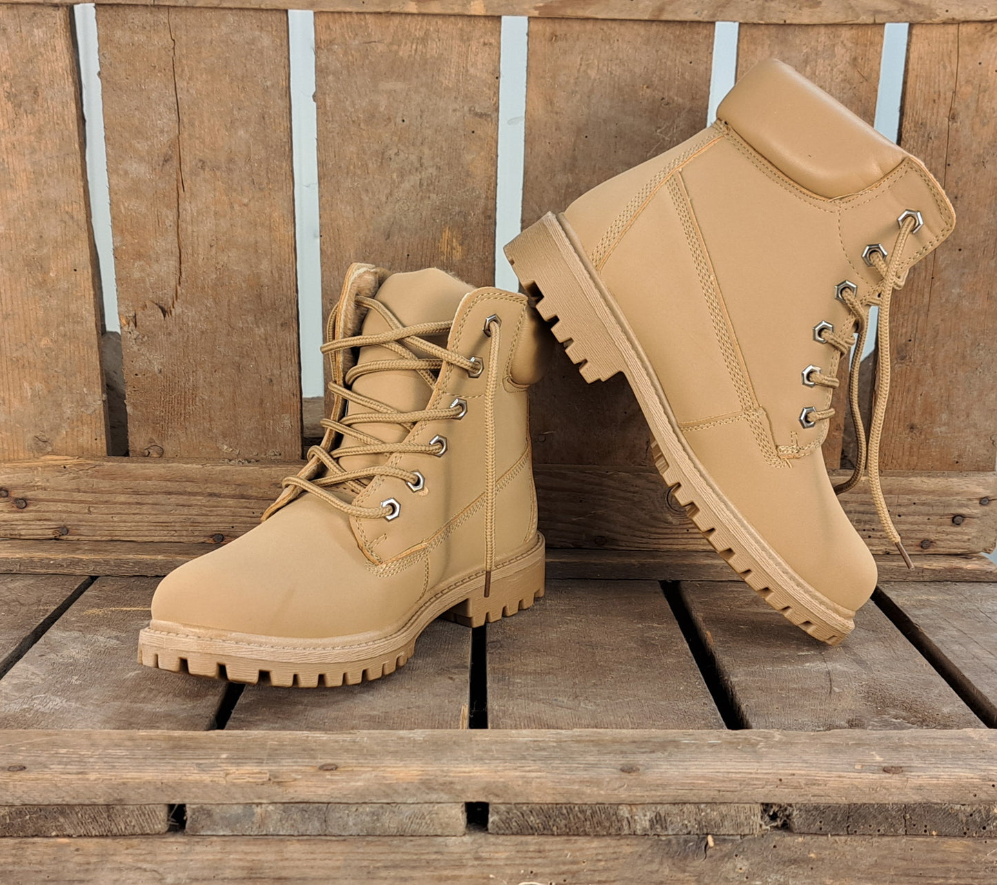 Dames Winterschoen Yfke Beige & White