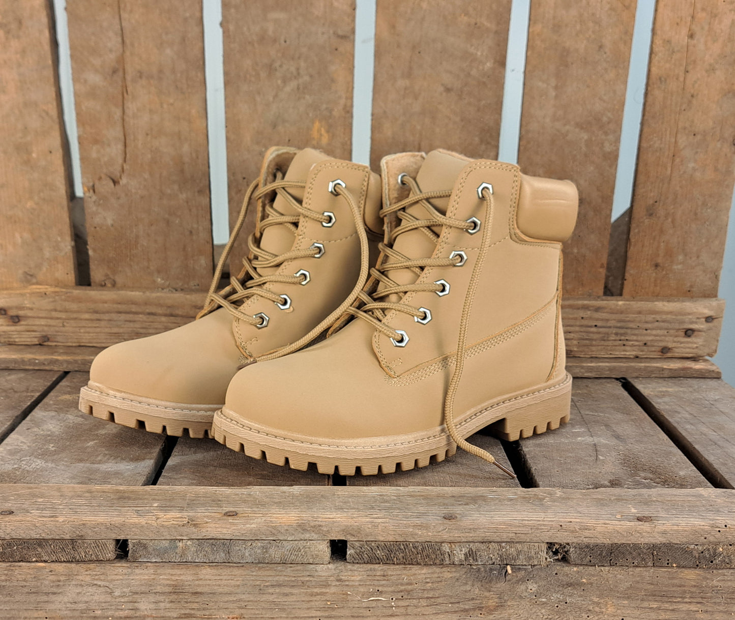 Dames Winterschoen Yfke Beige & White