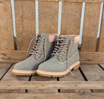 Dames Winterschoen Yvette Grey & Pink