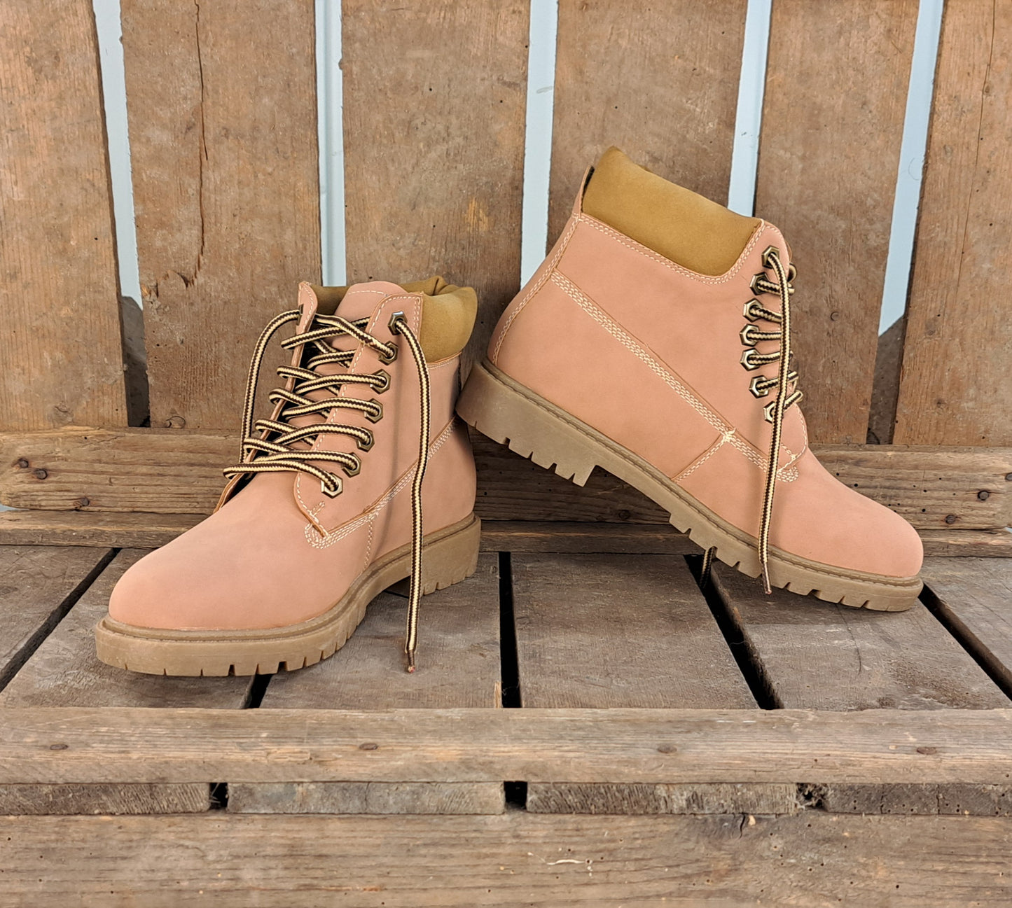 Dames Winterschoen Yvette Pink & Brown