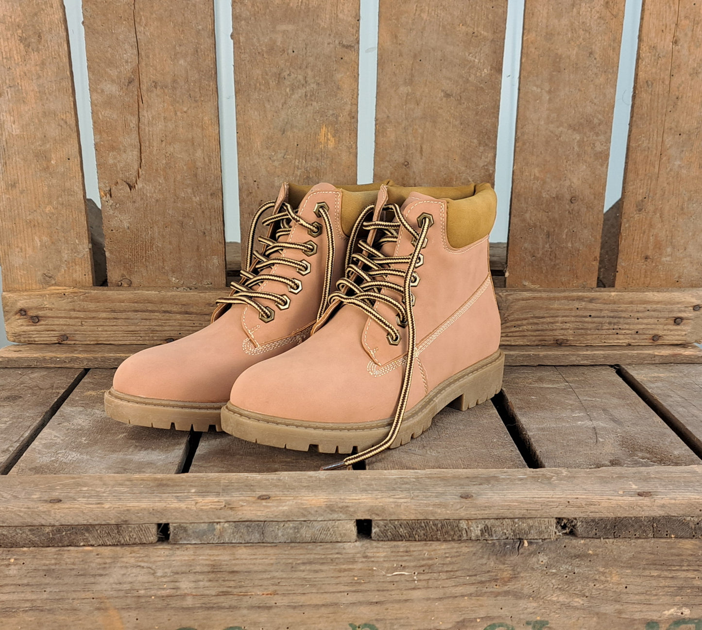 Dames Winterschoen Yvette Pink & Brown