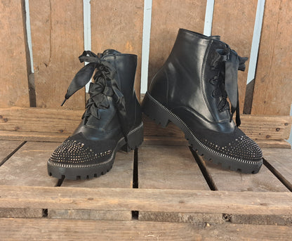 Dames Enkellaars Nancy Black