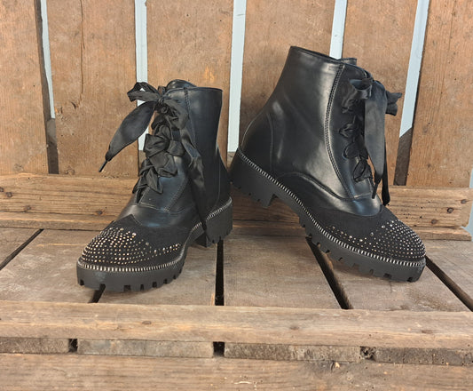 Dames Enkellaars Nancy Black