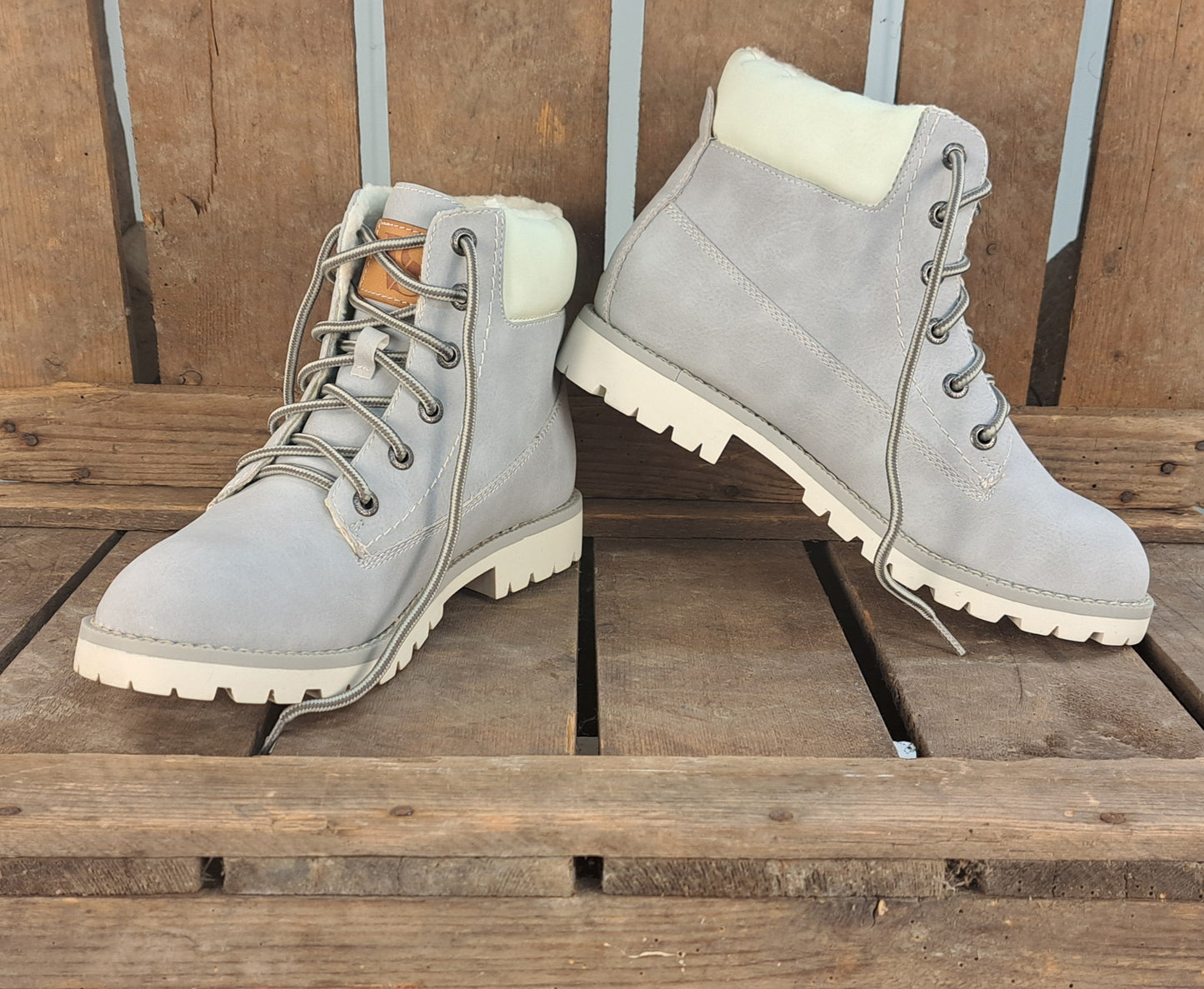 Dames Winterschoen Sophie Grey & White