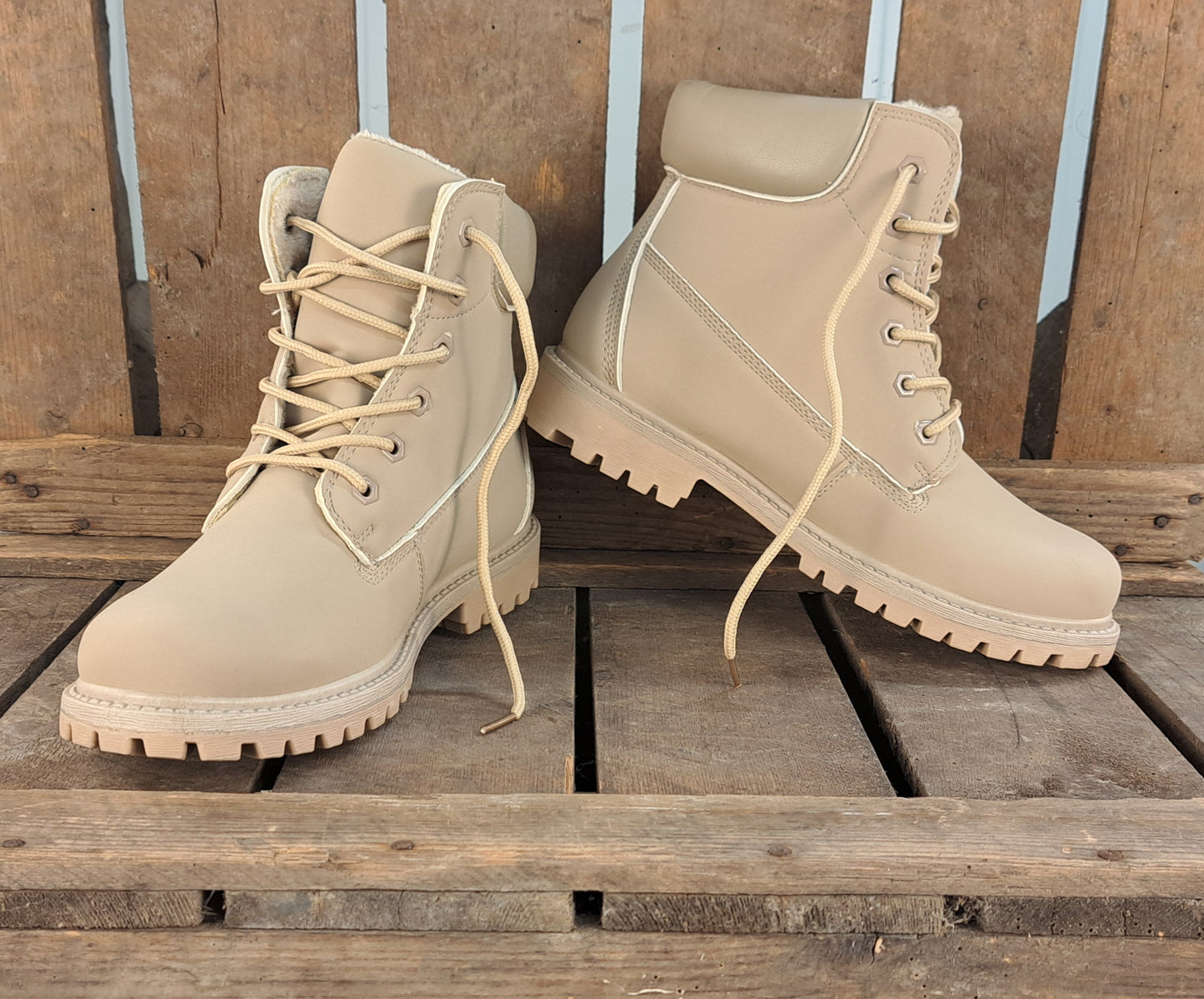 Dames Winterschoen Tess Light Beige