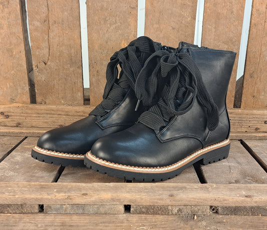 Dames Enkellaars Cato Black