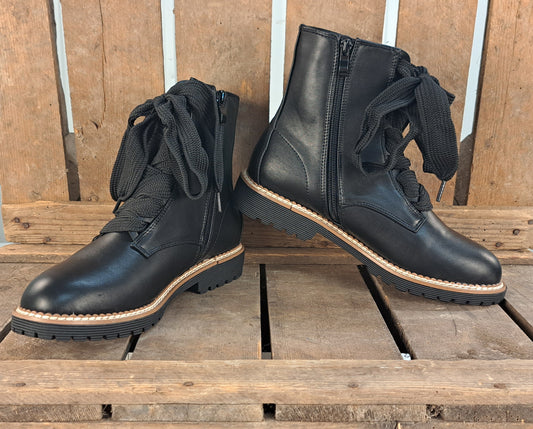 Dames Enkellaars Cato Black