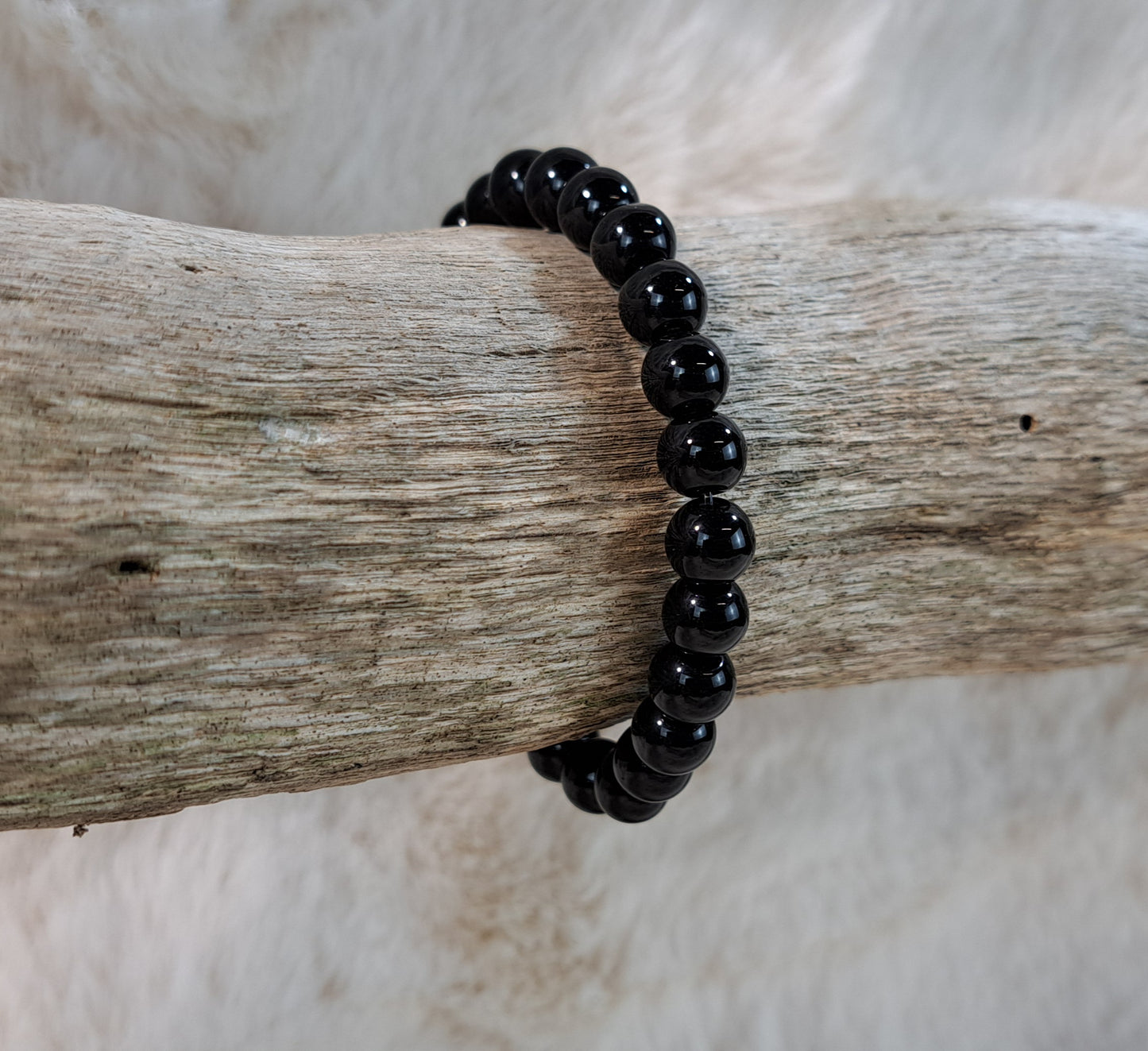 Edelsteenarmband Zwarte Obsidiaan 8 mm