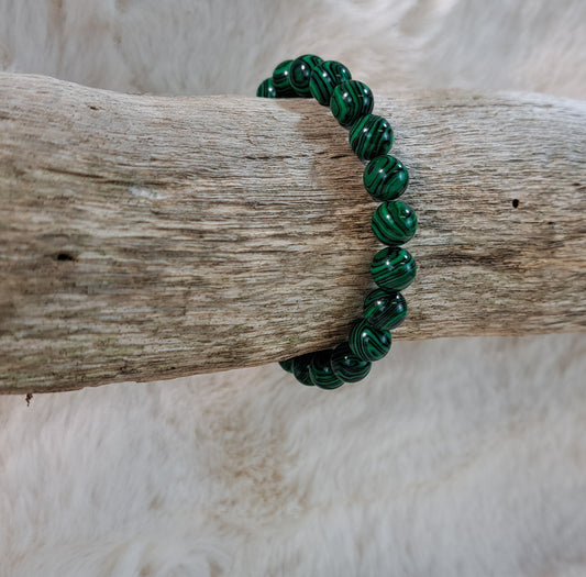 Edelsteenarmband Groene Malachiet 8 mm