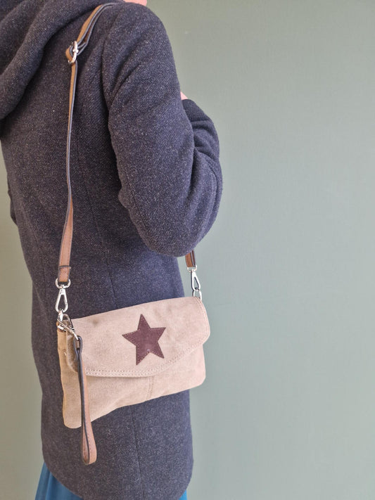 Dames Schoudertas Morgenster Beige