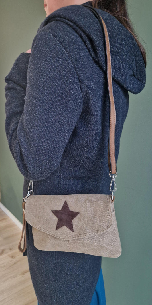 Dames Schoudertas Morgenster Khaki