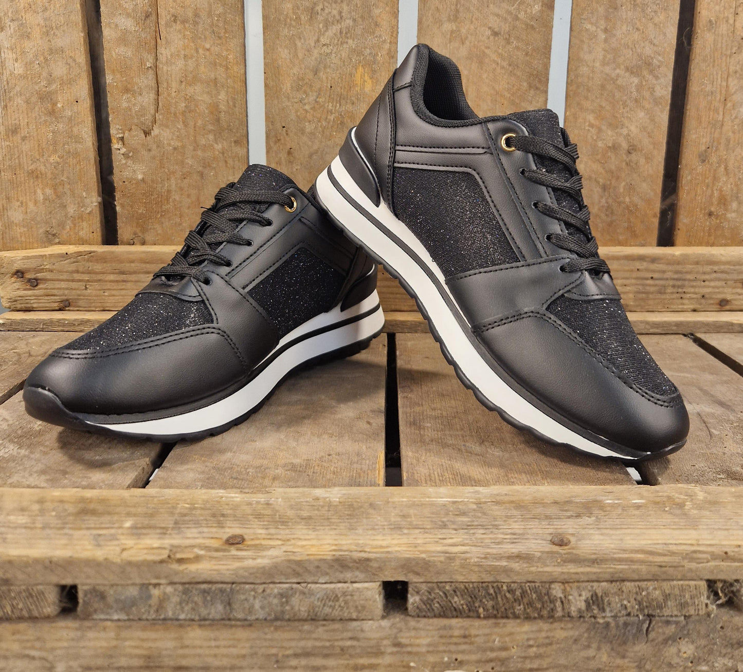 Sneaker Emma Black Shine