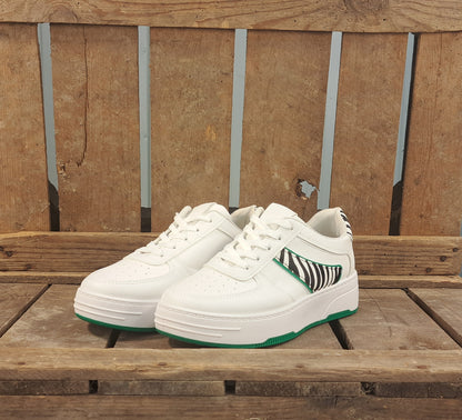 Sneaker Zoë White Zebra