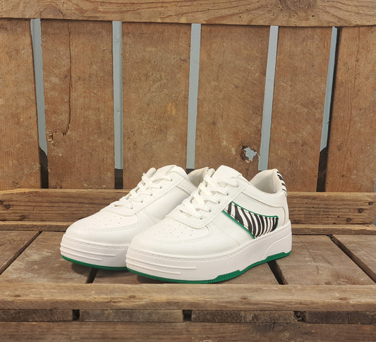 Sneaker Zoë White Zebra