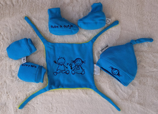 Rube & Rutje Cadeau Set Blauw/Groen+