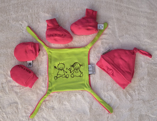 Rube & Rutje Cadeau Set Roze/Groen+