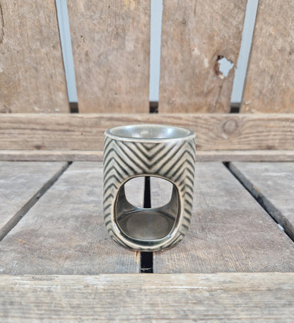 Amberblok/Wax & Oliebrander Keramiek V-Groef