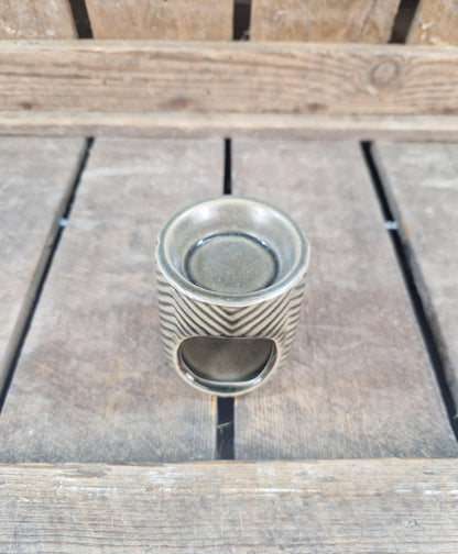 Amberblok/Wax & Oliebrander Keramiek V-Groef