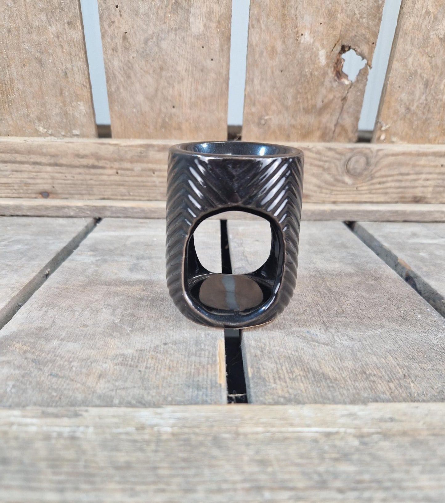 Amberblok/Wax & Oliebrander Keramiek V-Groef