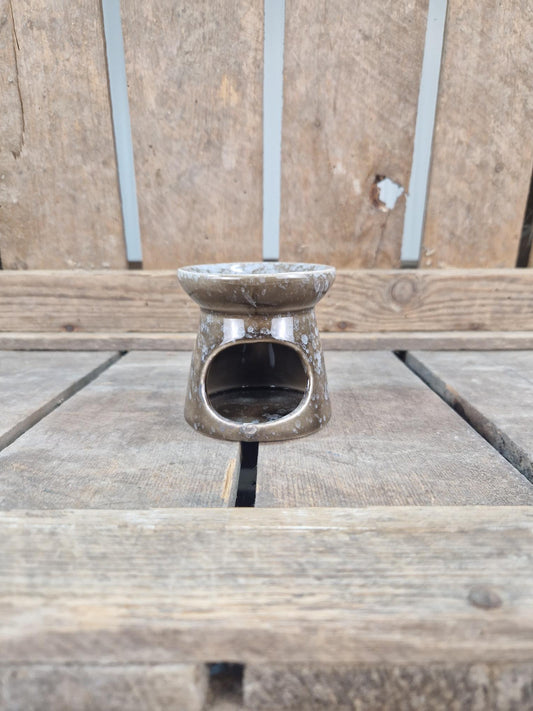 Amberblok / Wax & Oliebrander Keramiek Gevlekt