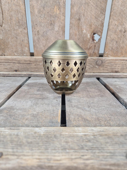 Amberblok / Wax & Oliebrander Metaal Goud