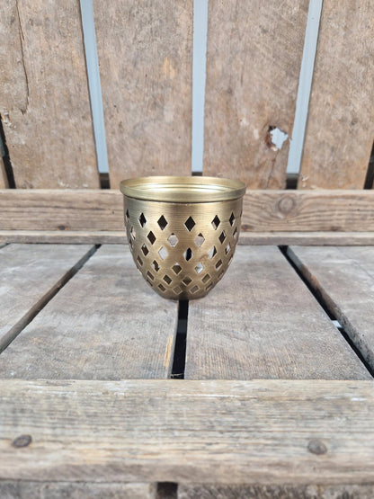 Amberblok / Wax & Oliebrander Metaal Goud