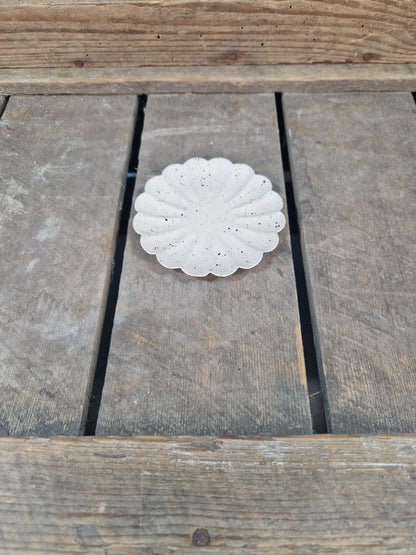 Amberblok Schaaltje Zand Bloem