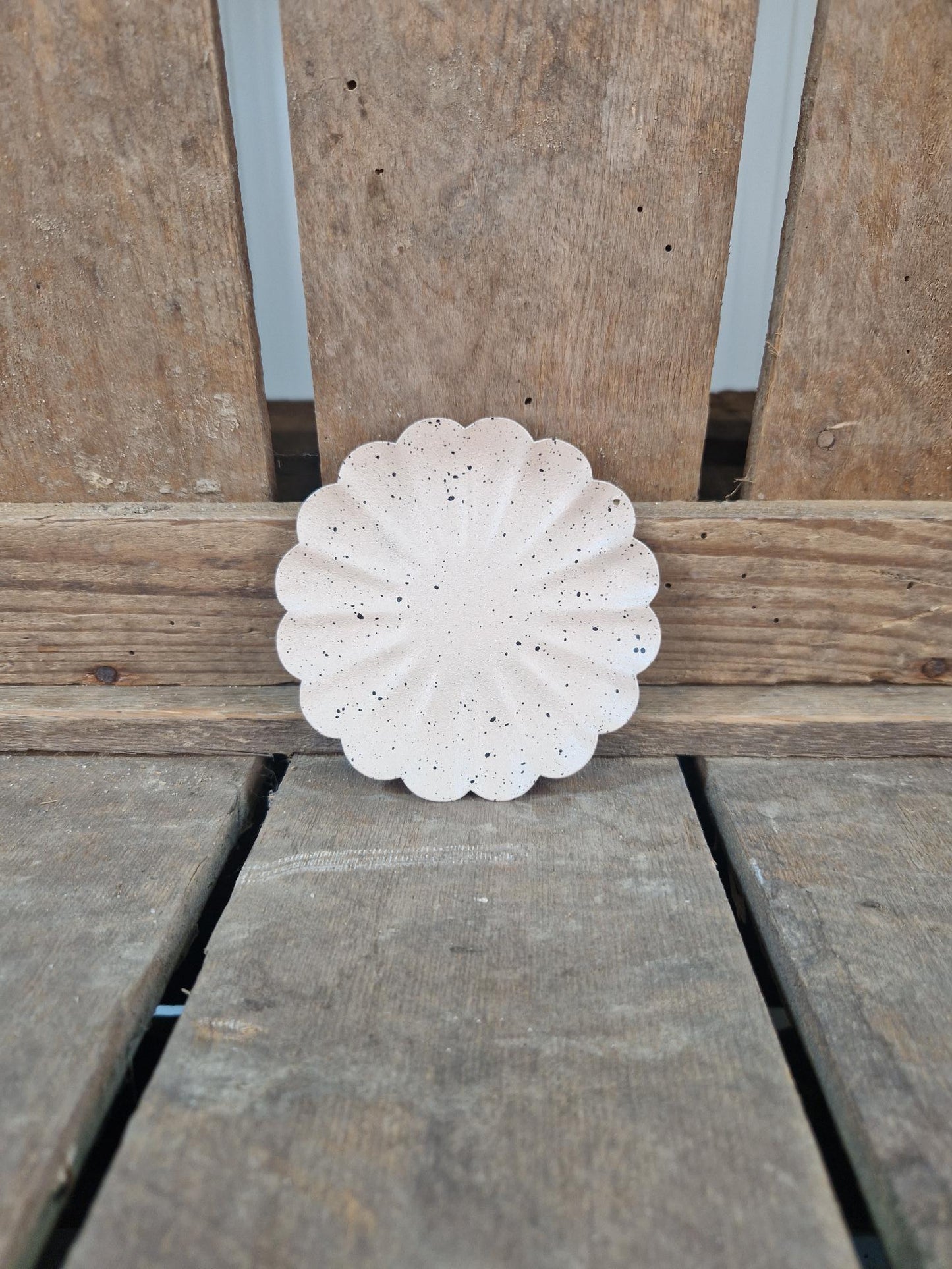 Amberblok Schaaltje Zand Bloem