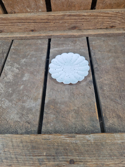 Amberblok Schaaltje Zand Bloem