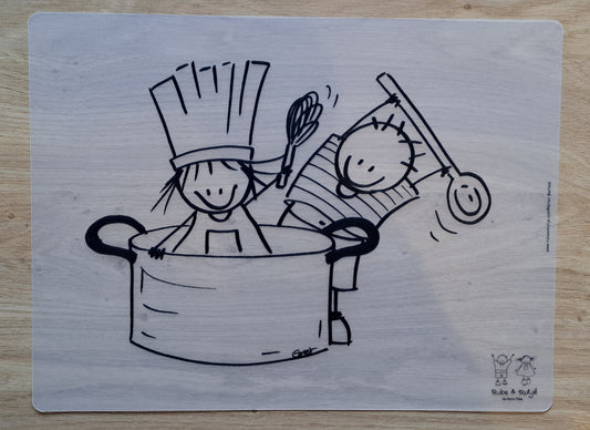 Rube & Rutje Kanibaal vInkleurbare Placemate