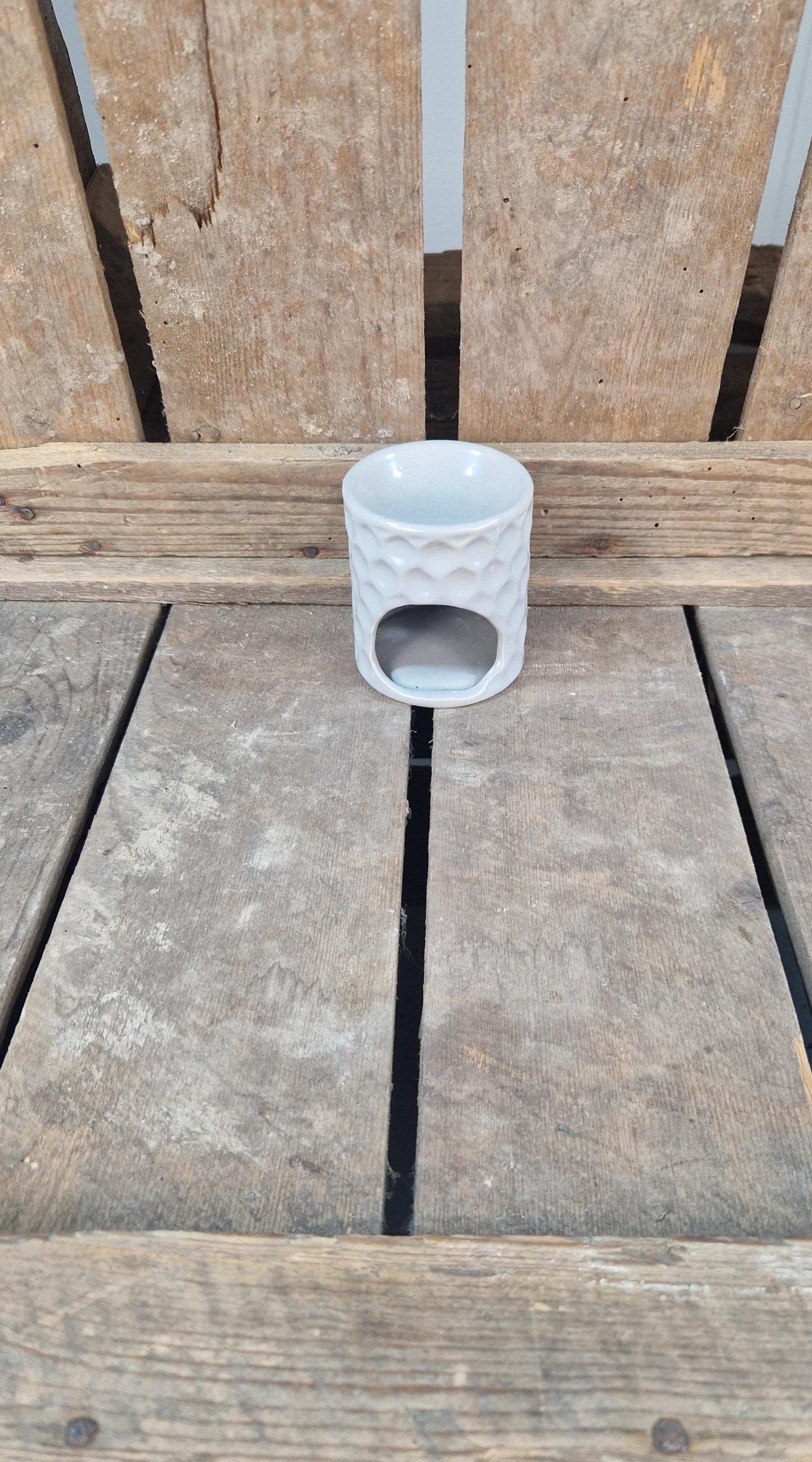 Amberblok / Wax & Oliebrander Keramiek Met Honigraat