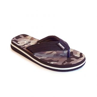 Teenslipper Camo Brown